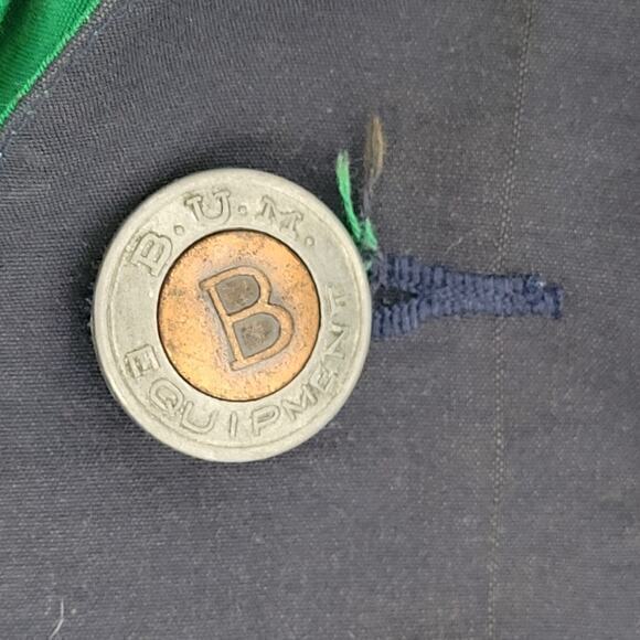 HP B.U.M. Equipment‎ Green 80s Color Block Puffer Anorak Jacket Detachable Hood - Picture 6 of 16